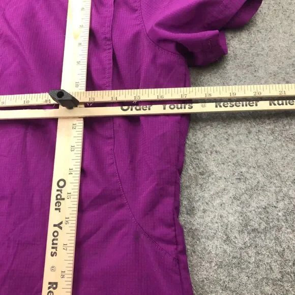 Columbia Shirt Womens XS Purple Short Sleeve Vented Fishing Outdoors PFG * - Picture 15 of 15